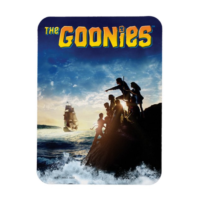 Imán El arte teatral del barco pirata Goonies (Vertical)