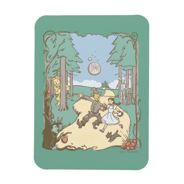 Imán El Asistente De Oz™ | Libro de historias Camino de (Vertical)