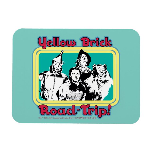 Imán El Asistente De Oz™ | Viaje de ladrillo amarillo p (Horizontal)