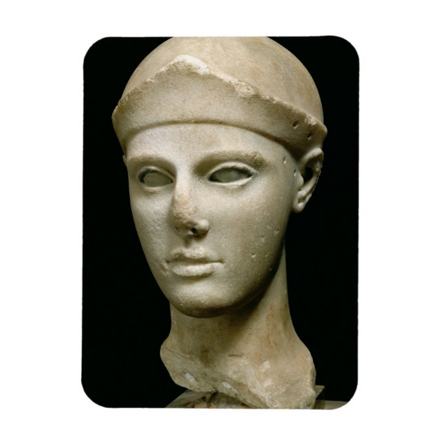 Imán El Atenea de Aegina, con casco, cabeza de un (Vertical)