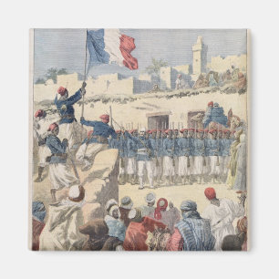 Imán El aumento de la bandera francesa en Tombuctú