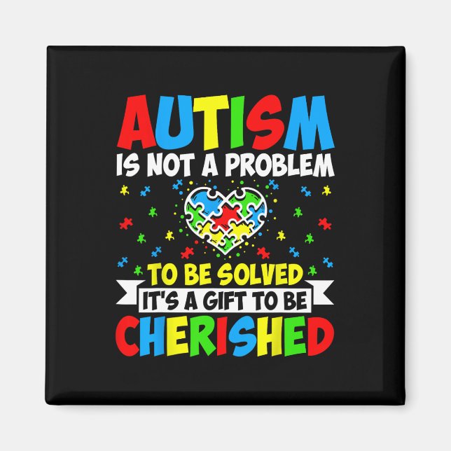 Imán El Autismo No Es Un Problema Que Hay Que Resolver: (Frente)