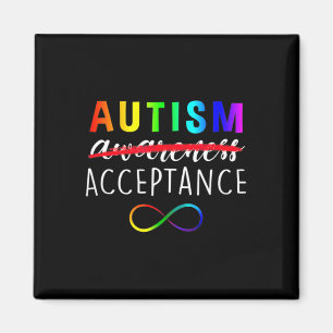 Imán El autismo rojo más bien la aceptación, no la conc