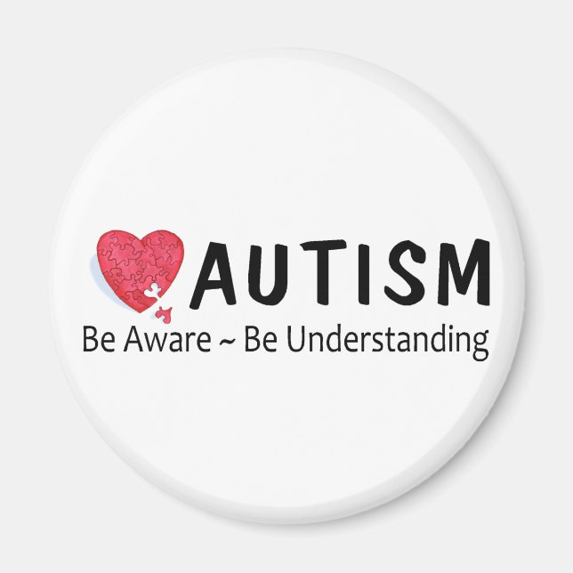Imán El autismo sea consciente de entender (Frente)
