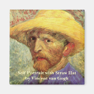 Imán El autorretrato de Vincent van Gogh con Gorra de p