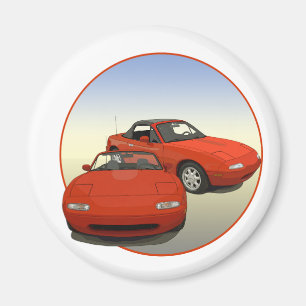 Imán El Avenue Art Red Sports Car