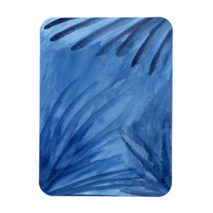 Imán El azul abstracto evocador irradia la pintura de