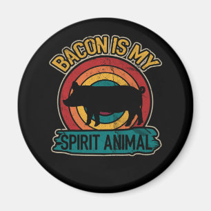 Imán El Bacon Es Mi Espíritu Animal Bacon Lover Grillin