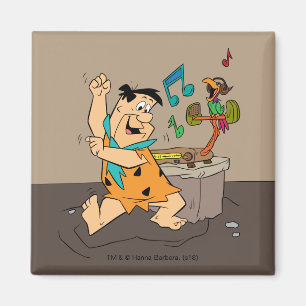 Imán El baile del Flintstone de los Flintstones el