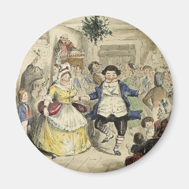 Imán El baile del Sr. Fezziwig, un Navidad Carol (Frente)
