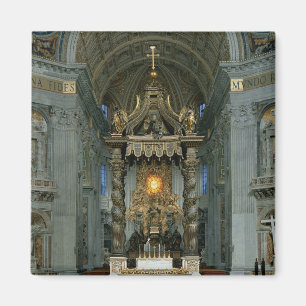 Imán El Baldacchino, el alto altar y la silla