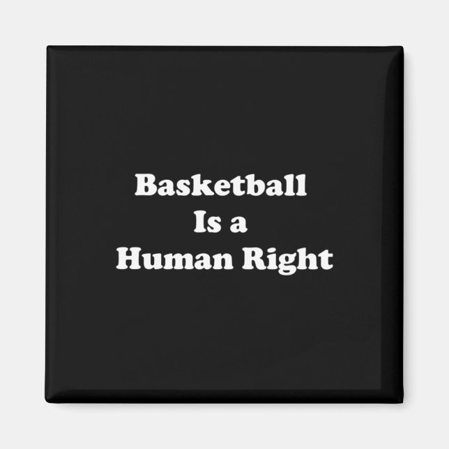 Imán El baloncesto es derechos humanos (Frente)