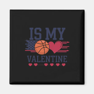 Imán El Baloncesto Es Mi Corazón Con El El día de San V