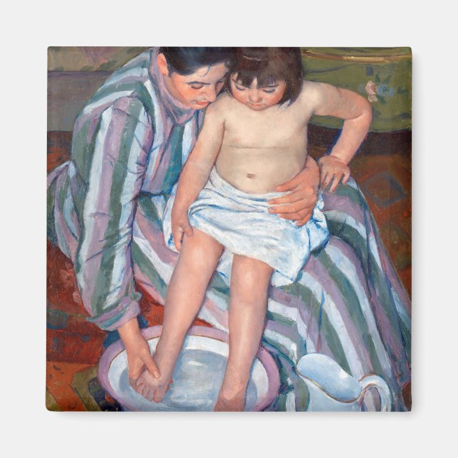 Imán El baño del niño, Mary Cassatt (Frente)