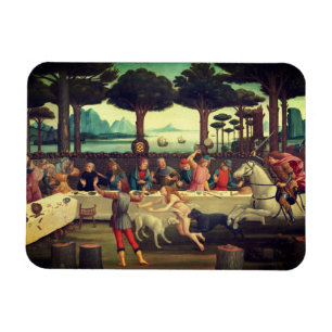 Imán El banquete en el bosque de pinos