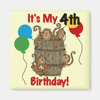 Imán El barril de monos 4º cumpleaños