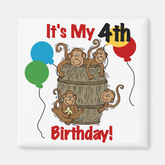 Imán El barril de monos 4º cumpleaños