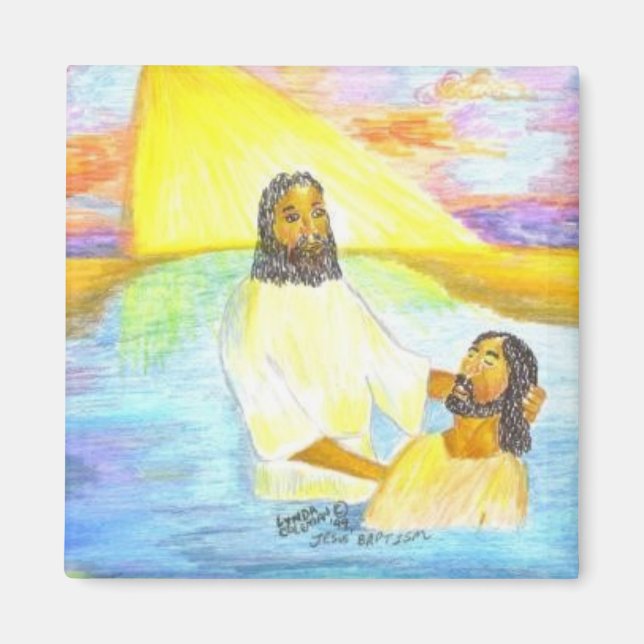 Imán El bautismo de Jesús (Frente)