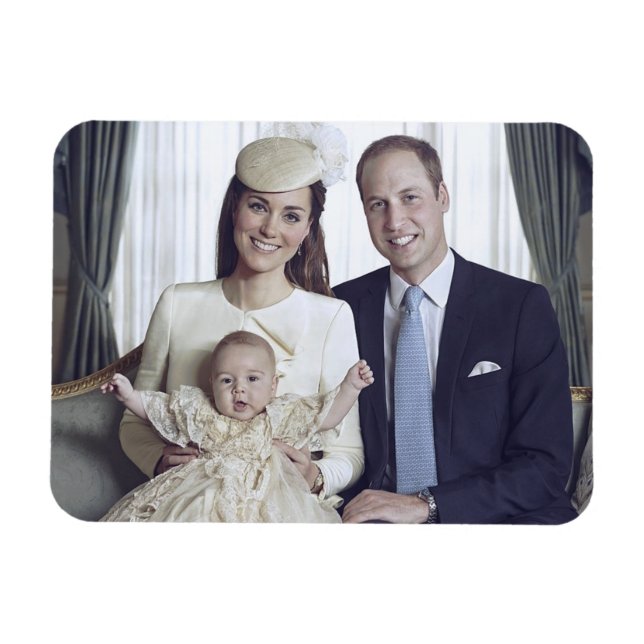 Imán El bautizo de Prince George octubre de 2013 estili (Horizontal)