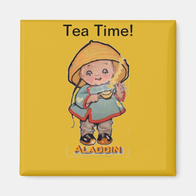 Imán El bebé Aladdin y su lámpara. (Frente)