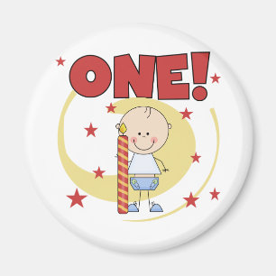 Imán El bebé es camisetas y regalos de un 1ras cumpleañ