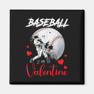 Imán El Béisbol Retro Es Mi Valen De Bala De Béisbol De