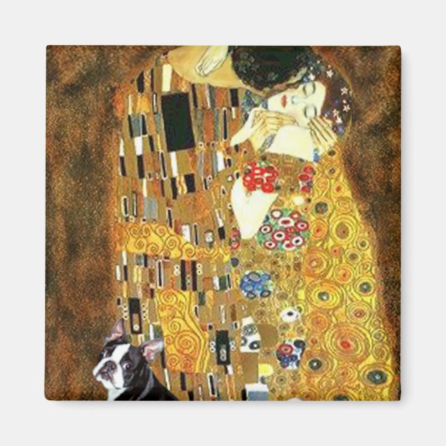 Imán El Beso - Boston Terrier #4 (Frente)