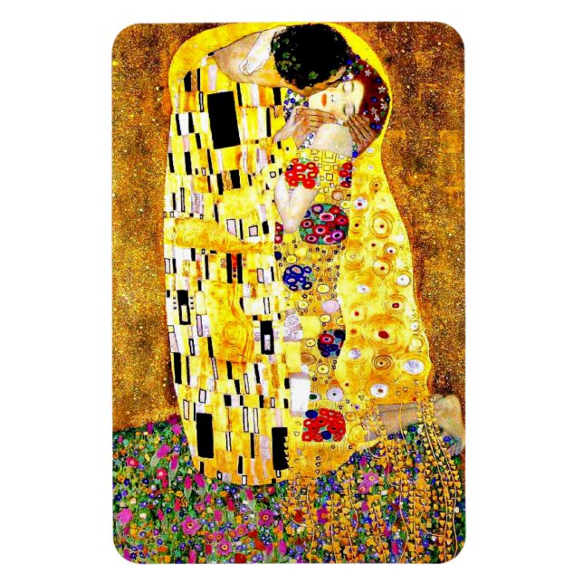 Imán El beso, famoso cuadro de Gustav Klimt (Vertical)