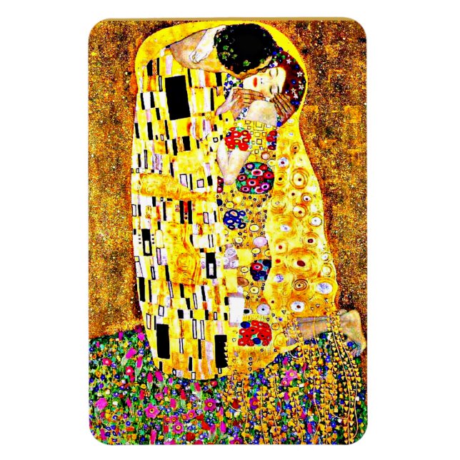 Imán El beso, famoso cuadro de Gustav Klimt (Vertical)