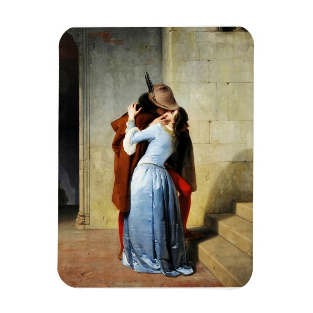 Imán El Beso - Francesco Hayez Il Bacio Romántico (Vertical)