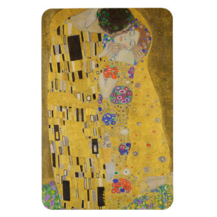 Imán El Beso, Pintura al Óleo Art Nouveau, Gustav Klimt