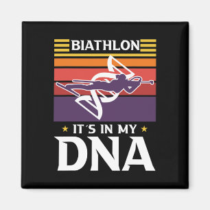 Imán El Biatlón Está En Mi ADN Motivo Para Un Biatleta