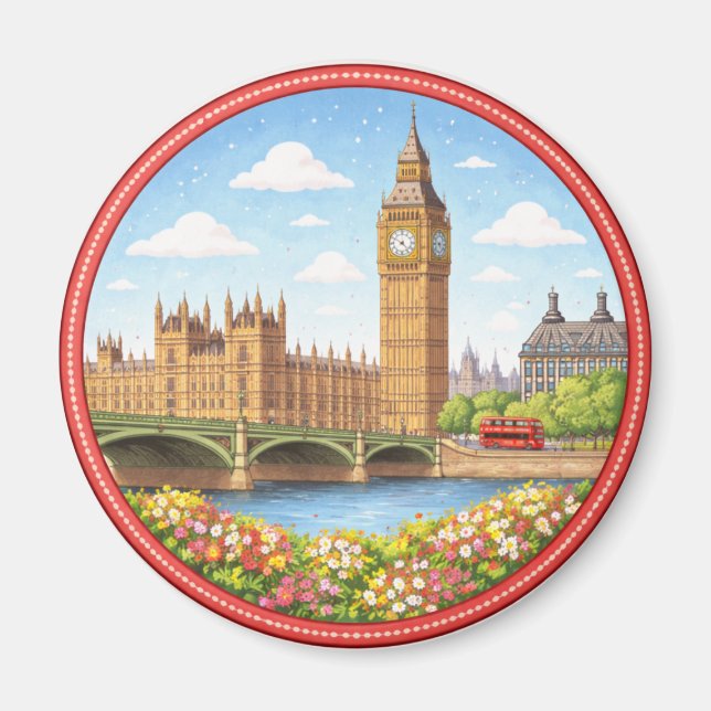 Imán El Big Ben de Londres (Frente)