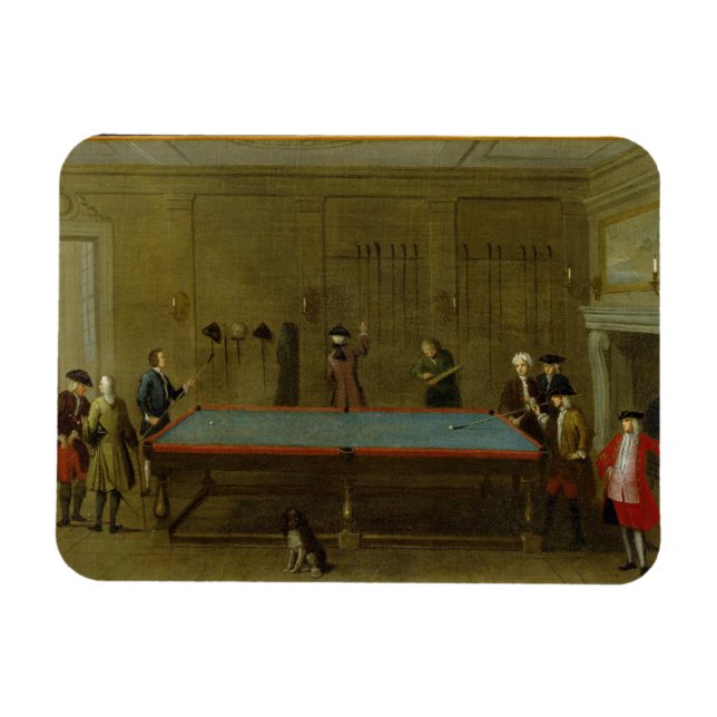 Imán El Billiard Room (aceite sobre lienzo) (Horizontal)