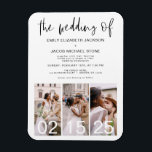 Imán El Boda de lo Minimalista moderno y simple<br><div class="desc">Elevar sus invitaciones bodas con "El Boda de la invitación magnética simple". Este innovador diseño de moda combina el minimalismo moderno con la funcionalidad de un respaldo magnético, creando un estilo elegante para sus huéspedes. La sencillez del diseño añade un toque de sofisticación a tus invitaciones, mientras que la función...</div>
