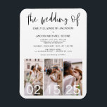 Imán El Boda de lo Minimalista moderno y simple<br><div class="desc">Elevar sus invitaciones bodas con "El Boda de la invitación magnética simple". Este innovador diseño de moda combina el minimalismo moderno con la funcionalidad de un respaldo magnético, creando un estilo elegante para sus huéspedes. La sencillez del diseño añade un toque de sofisticación a tus invitaciones, mientras que la función...</div>