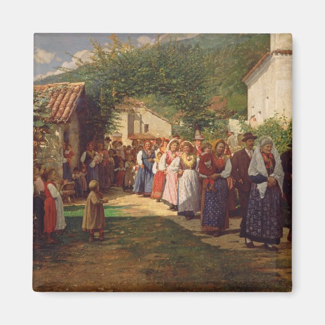 Imán El Boda dorado (aceite sobre lienzo) (Frente)