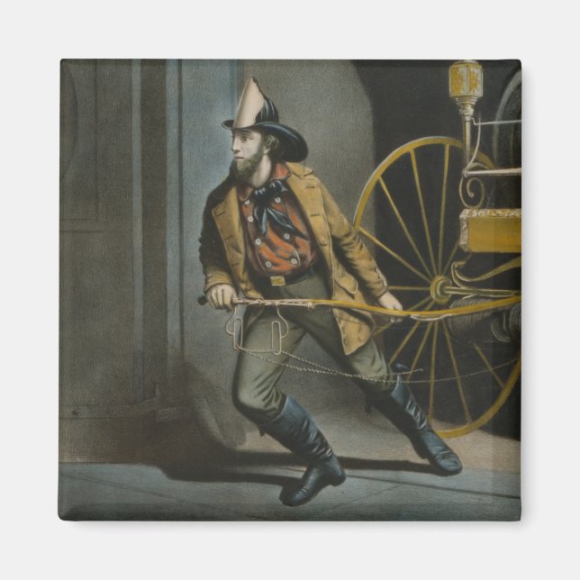 Imán El bombero estadounidense: Siempre listo (Frente)