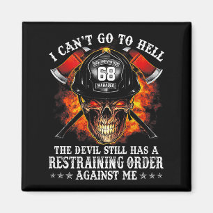 Imán El bombero que no puedo ir al infierno el diablo t