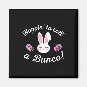 Imán El Bono De Pascua Hoppin Para Rodar Un Bunco Dice