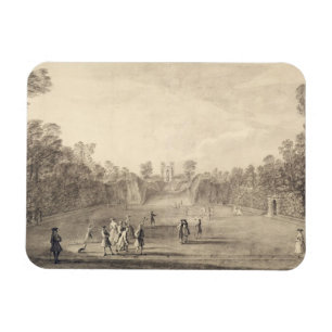 Imán El Bowling Green en Claremont, 1738 (grabado)