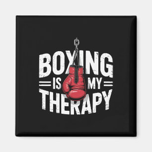 Imán El Boxeo Es Mi Terapia Divertido Guantes De Combat