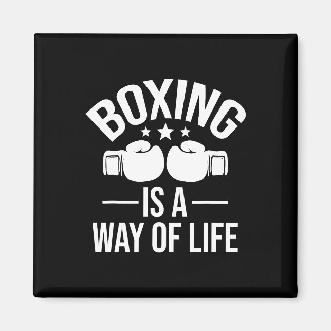 Imán El Boxeo Es Una Forma De Vida - Gimnasio Kickboxer (Frente)