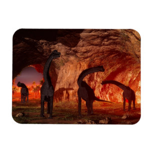 Imán El Brachiosaurus desaparece en una cueva