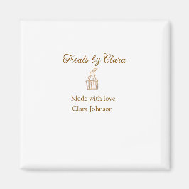 Imán El brillo dorado trata la panadería hecha con el n