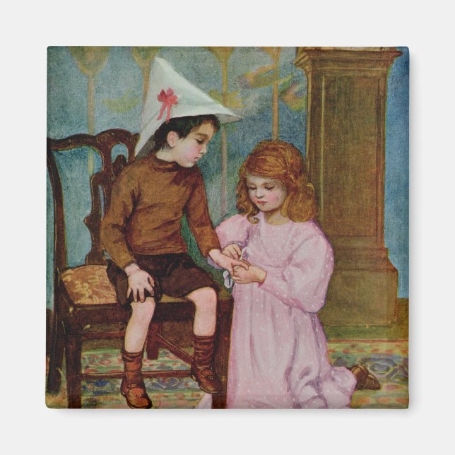 Imán El caballero herido (Frente)