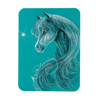 Imán El caballo árabe pensivo