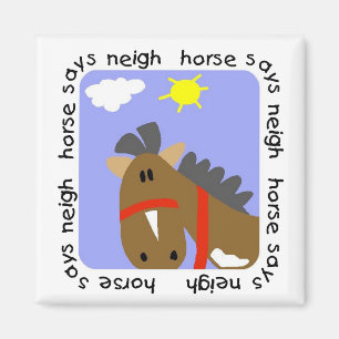 Imán El caballo dice las camisetas y los regalos del re