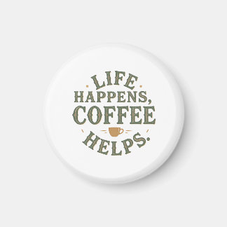 Imán El café de la vida ayuda a pintar el diseño de las