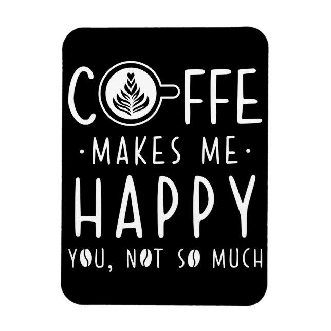 Imán El café de Lover me hace feliz (Vertical)